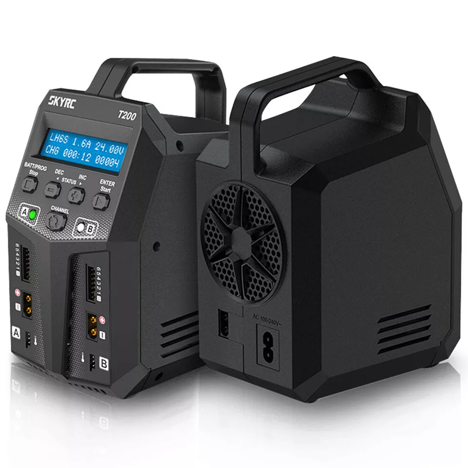 SkyRC T200 Dual Balance Charger 100W X 2, 12A