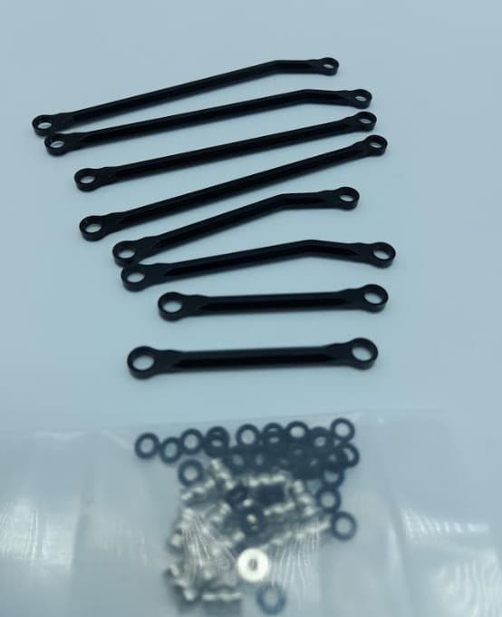 Ensemble de liens en Aluminium Haute Clairance pour SCX24 Gladiateur / Power Wagon (WAGLNK24HCG1)