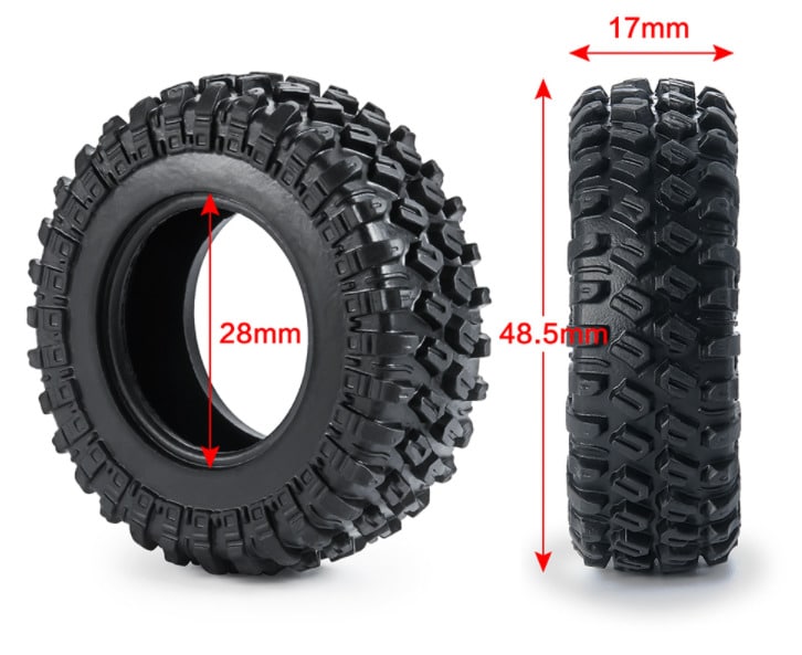 Ensemble de (4) pneus (SCX24) (T24-1)