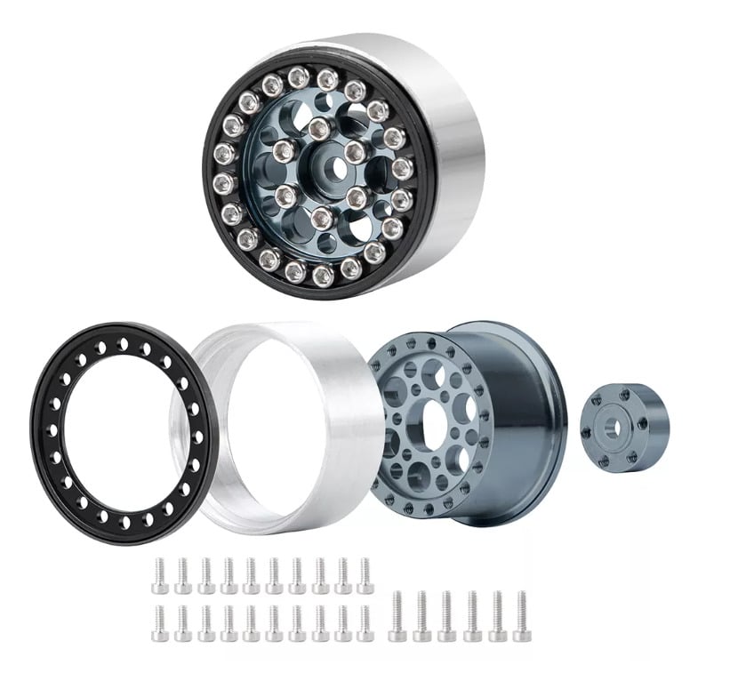Roues Beadlock lot de 4 (SCX24) (R24-5)
