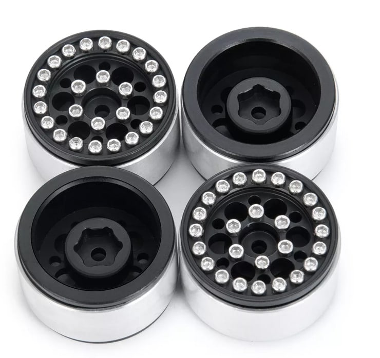 Roues Beadlock lot de 4 (SCX24) (R24-5)