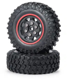 Ensemble de (4) roues et pneus (SCX24) (RP24-1)