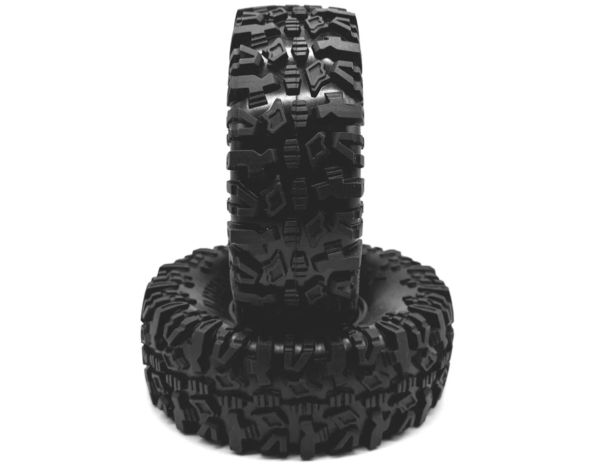 Reefs RC Crux 1.9" Rock Crawler Tires w/Foams (2) (4.75") (Gray)