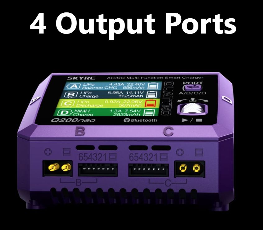 SkyRc Q200neo 4 Port-Independent Charger