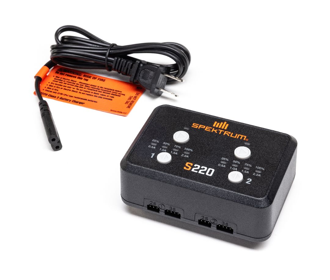 Spektrum S220 AC 2X20W Balance Charger