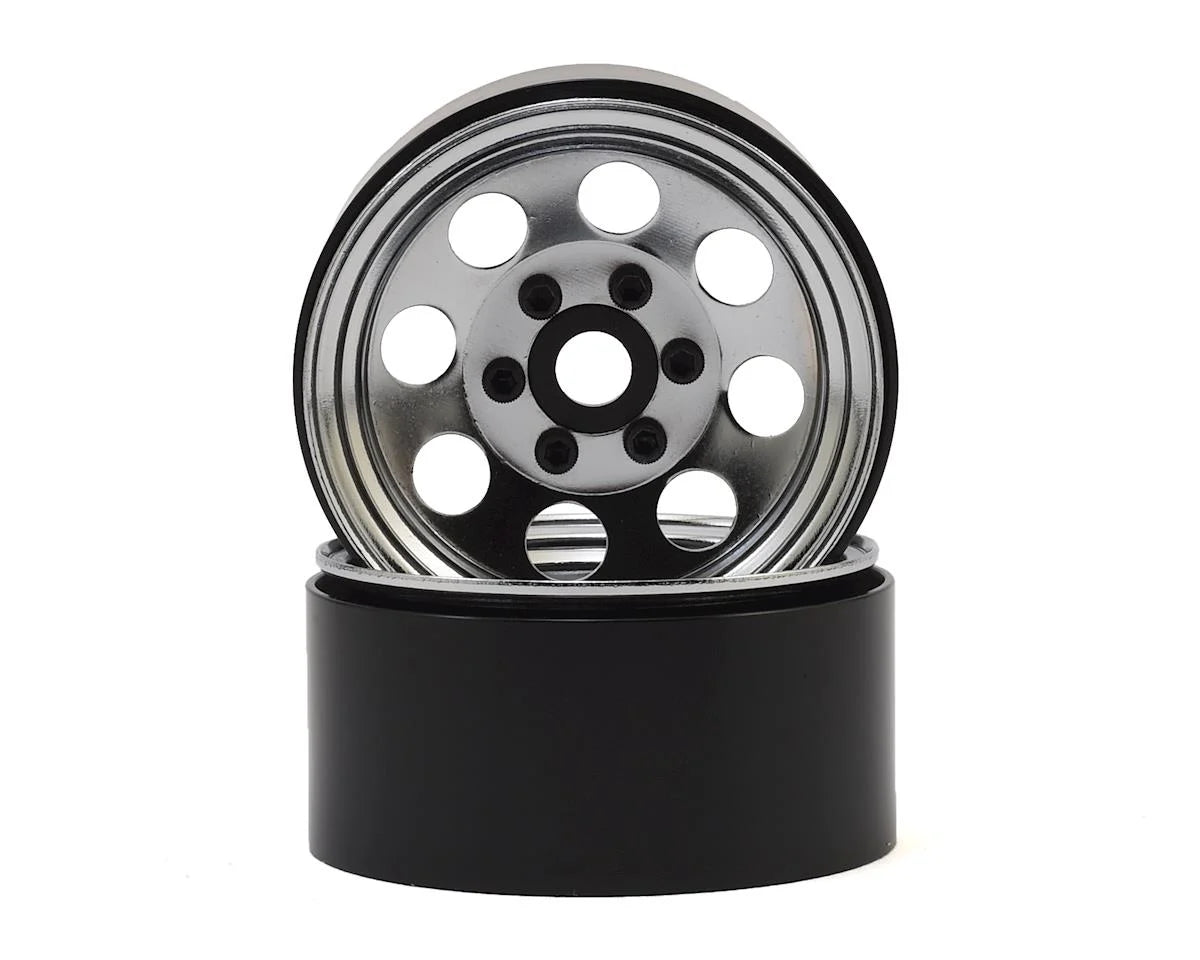 SSD RC 8 Hole 1.9"" Steel Beadlock Wheels (2) couleurs variées