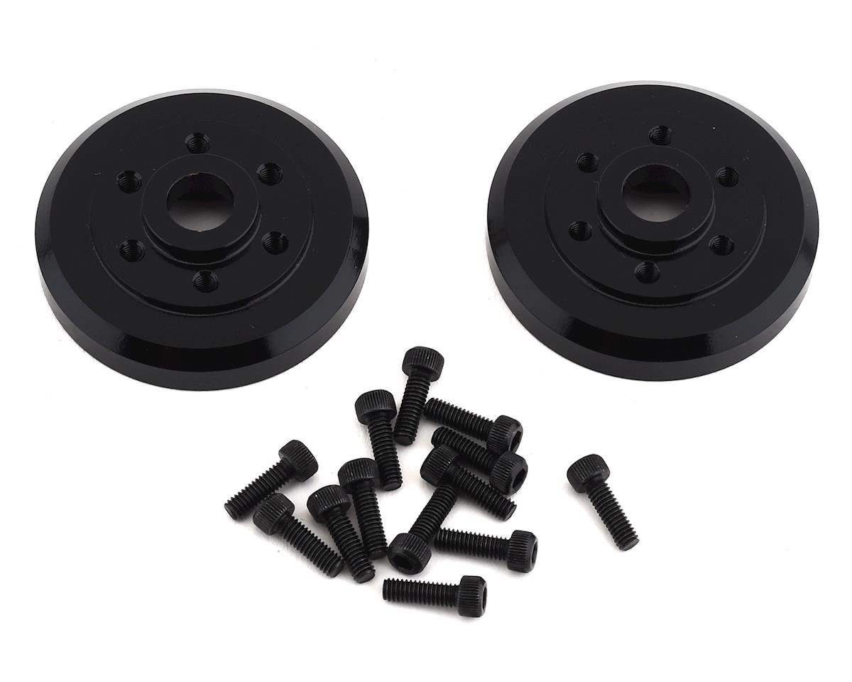 Moyeux de roue en laiton SSD RC pour Traxxas TRX-4 (noir) (2)