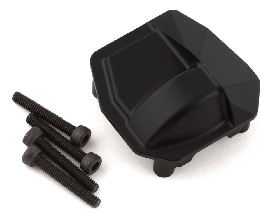 Couvercle de différentiel d'essieu droit en laiton SSD RC - SCX10 HD (noir) (30 g) (III et Pro)