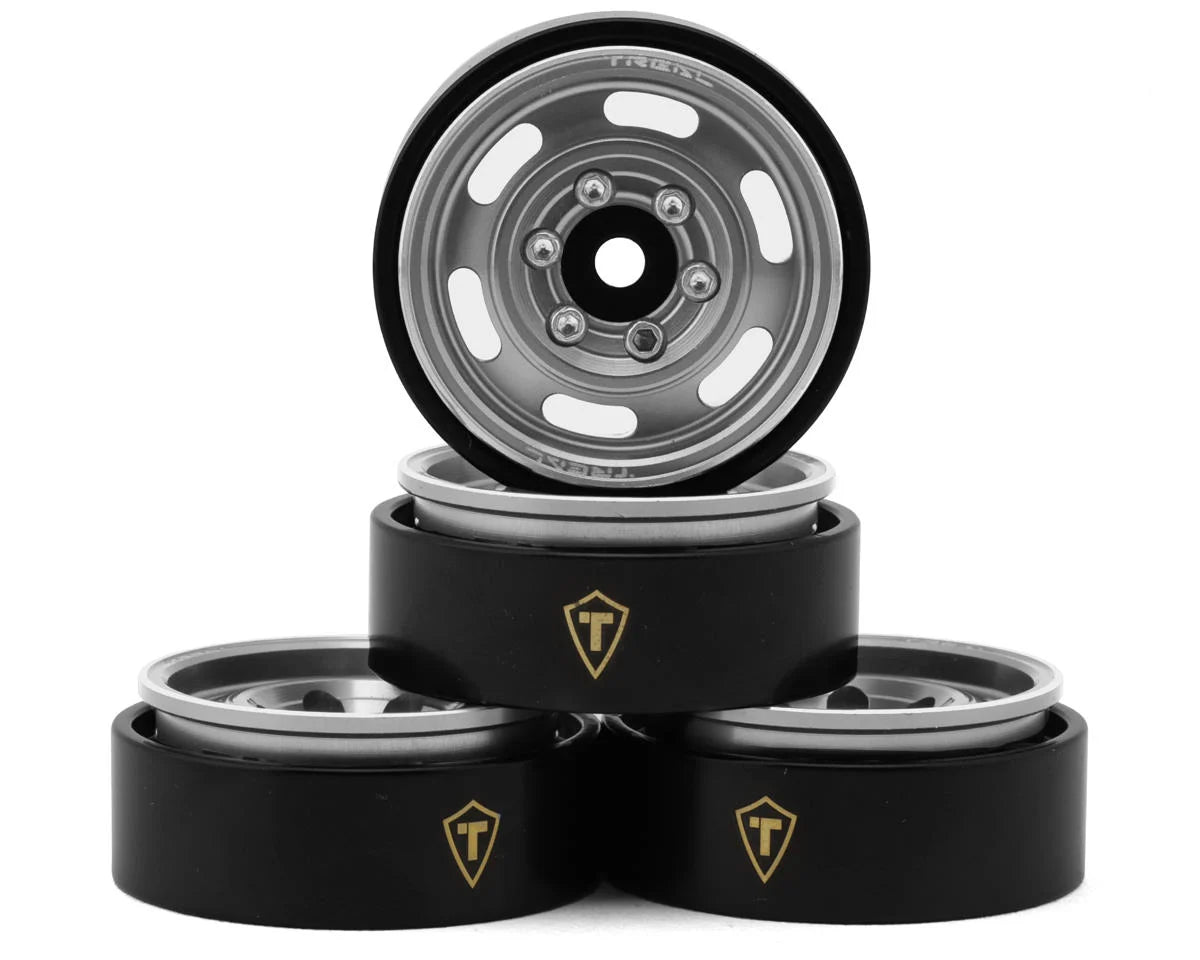 Treal Hobby Type E 1.0" 6-Slot Beadlock Wheels (4) (21.9g) couleurs variées
