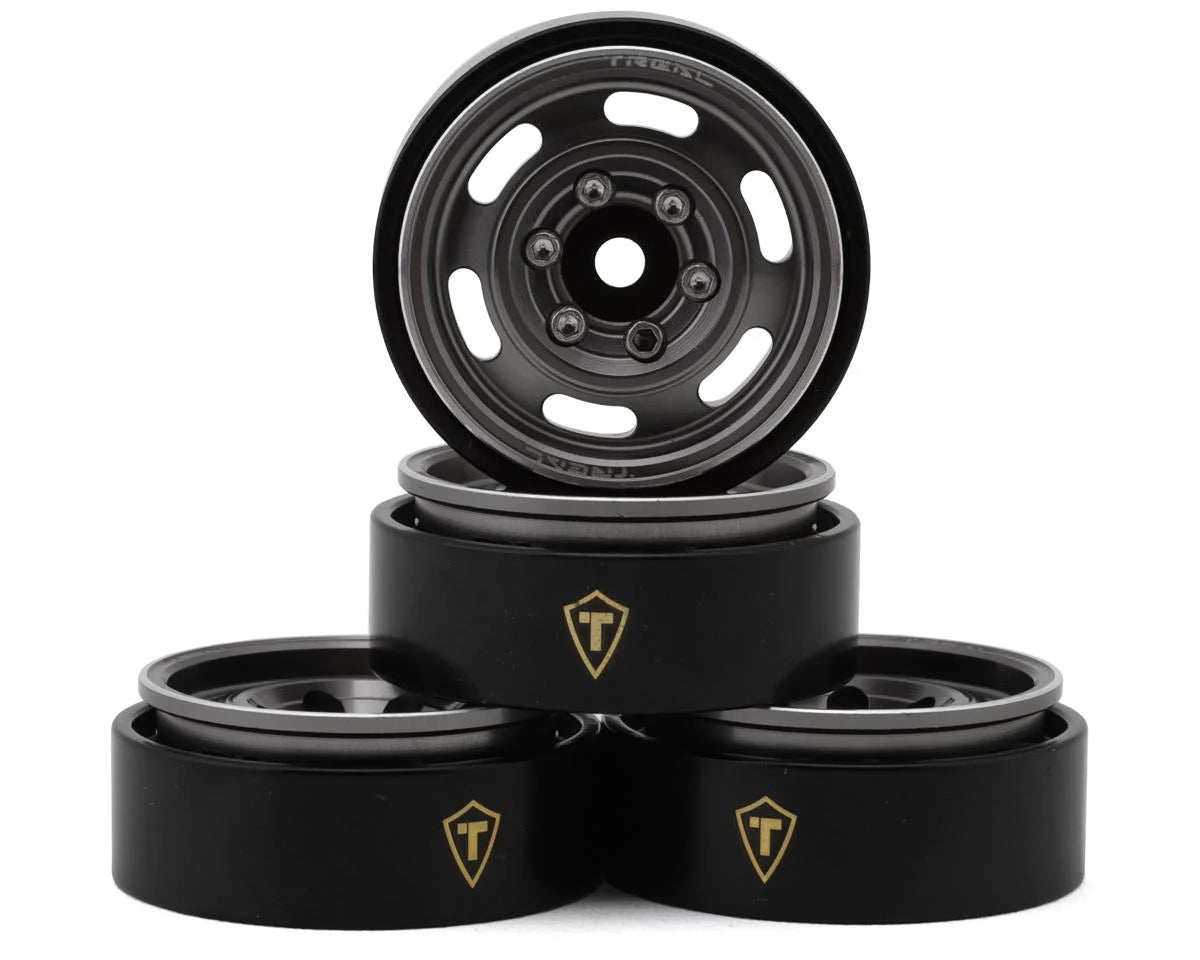 Treal Hobby Type E 1.0" 6-Slot Beadlock Wheels (4) (21.9g) couleurs variées