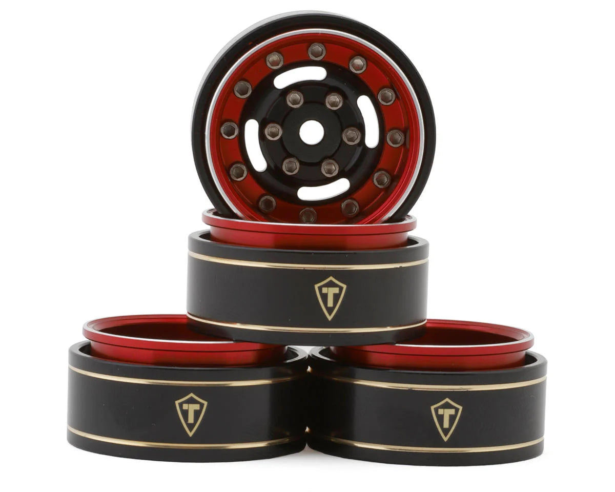 Treal Hobby Type F 1.0" Deep Dish Beadlock Wheels (4) (27g) couleurs variées