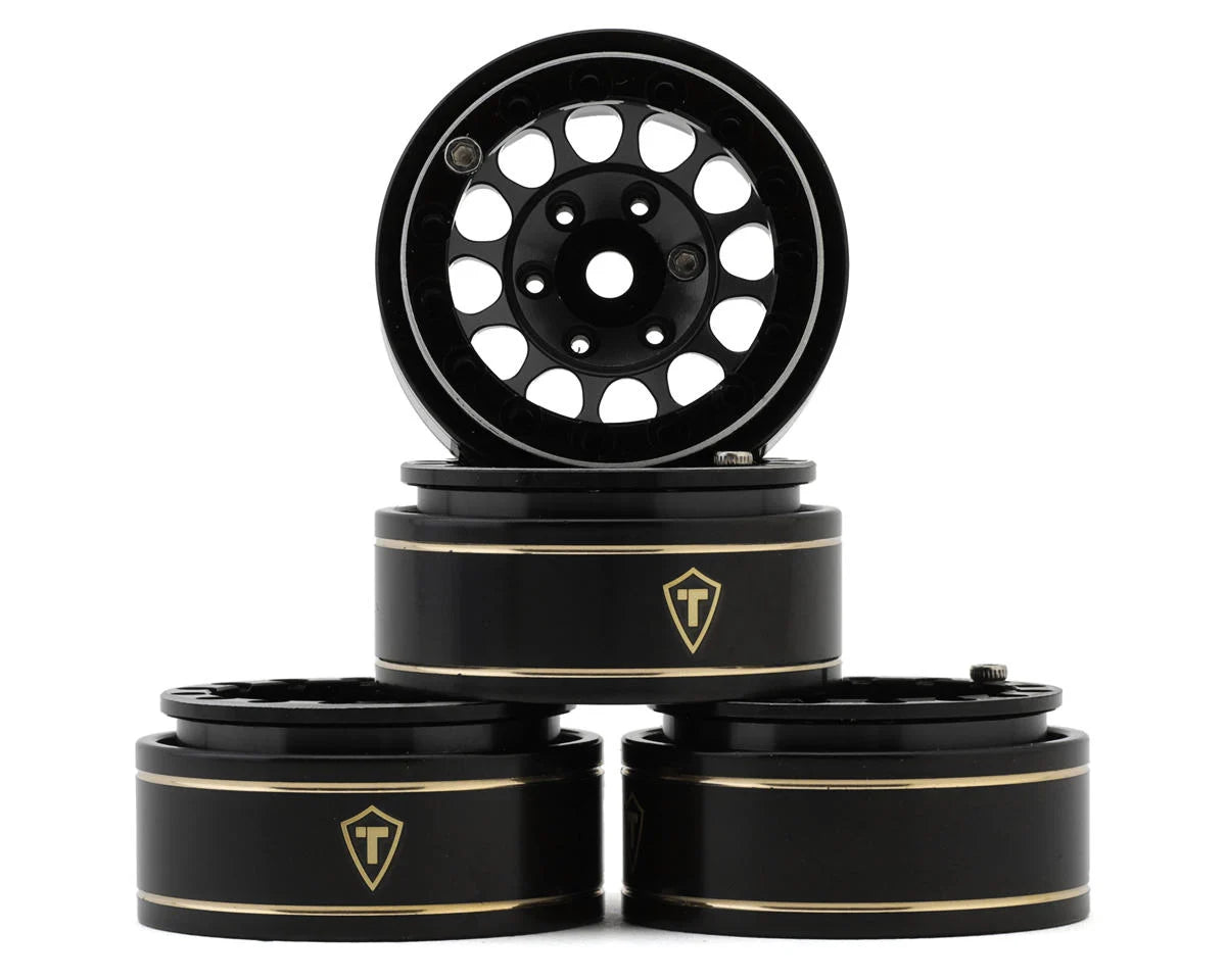 Treal Hobby Type I 1.0" Classic 12-Spoke Beadlock Wheels (4) (27.2g) couleurs variées