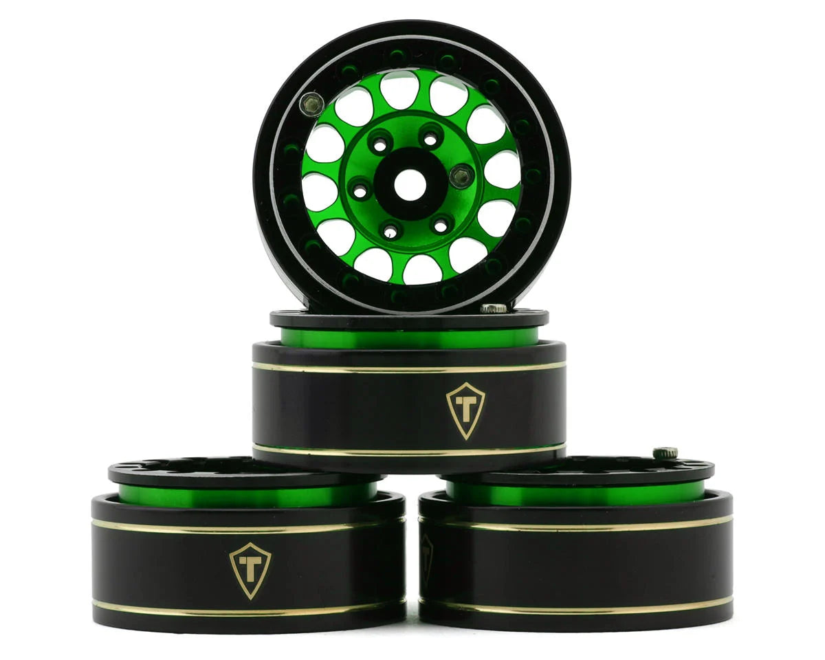 Treal Hobby Type I 1.0" Classic 12-Spoke Beadlock Wheels (4) (27.2g) couleurs variées