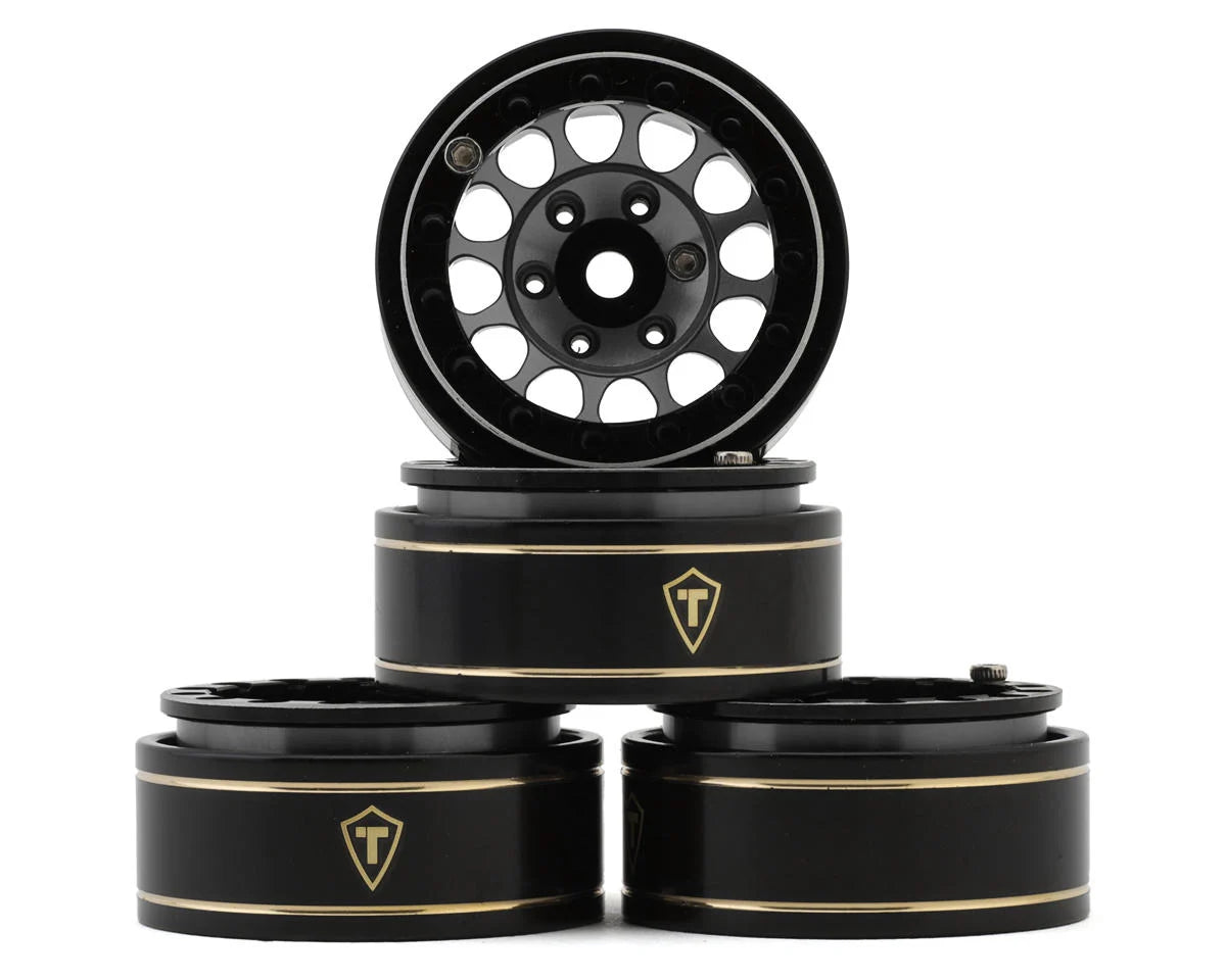 Treal Hobby Type I 1.0" Classic 12-Spoke Beadlock Wheels (4) (27.2g) couleurs variées