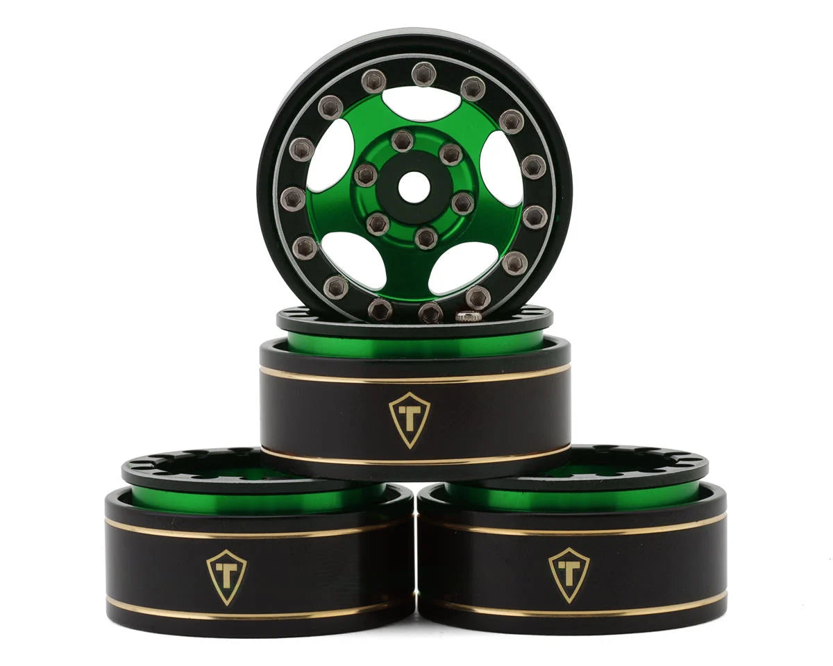 Treal Hobby Type B 1.0" 5-Spoke Beadlock Wheels (4) (22.4g) couleurs variées
