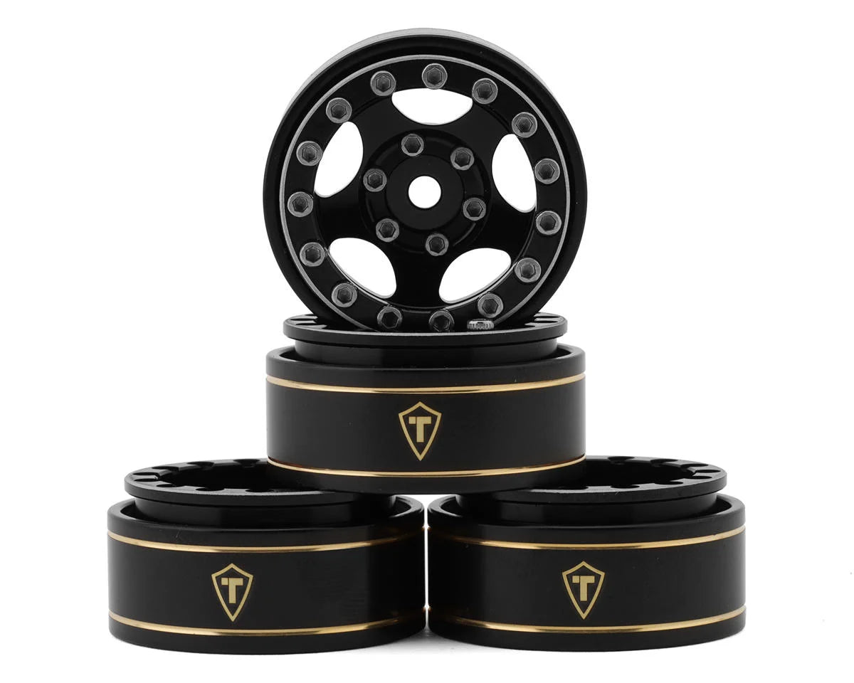 Treal Hobby Type B 1.0" 5-Spoke Beadlock Wheels (4) (22.4g) couleurs variées