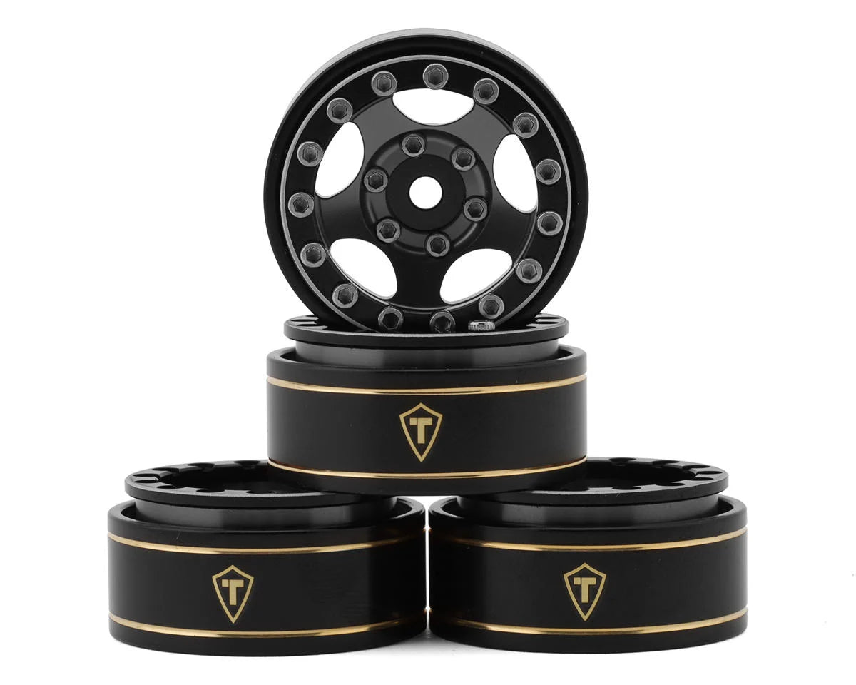 Treal Hobby Type B 1.0" 5-Spoke Beadlock Wheels (4) (22.4g) couleurs variées