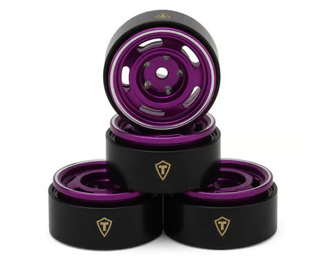 Treal Hobby 0.7" 5-Slot Aluminum Micro Rock Crawler Beadlock Wheels (4) (8g ea)