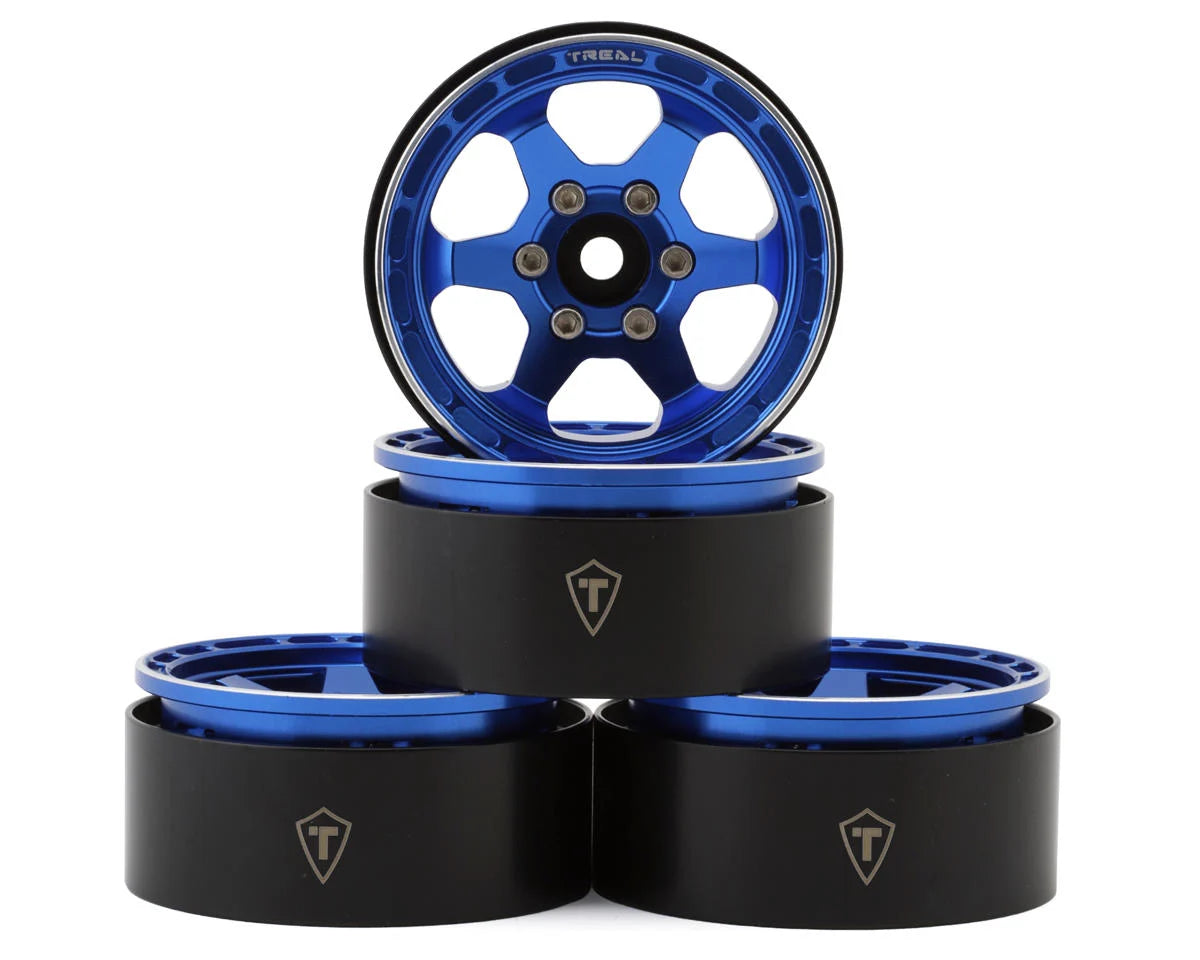 Treal Hobby Type H 1.9" 6-Spoke Beadlock Wheels (4) couleurs variées