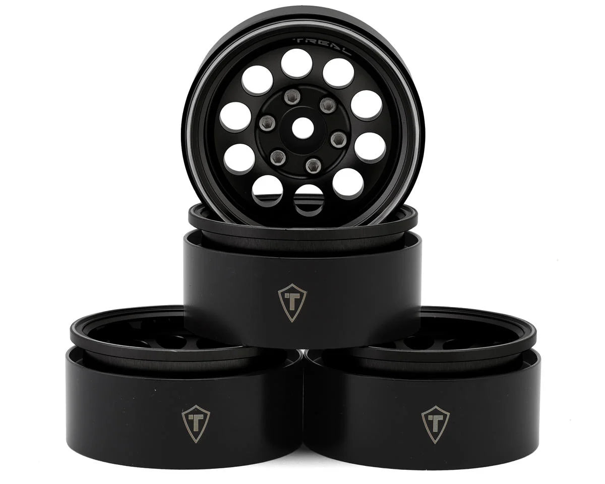 Treal Hobby Type F 1.9" 10-Hole Beadlock Wheels (4) couleurs variées