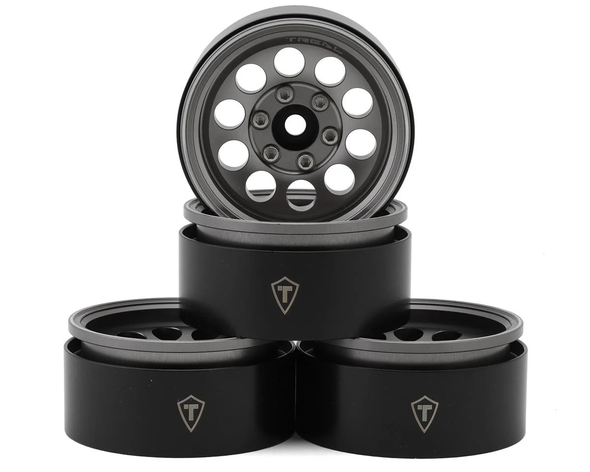 Treal Hobby Type F 1.9" 10-Hole Beadlock Wheels (4) couleurs variées