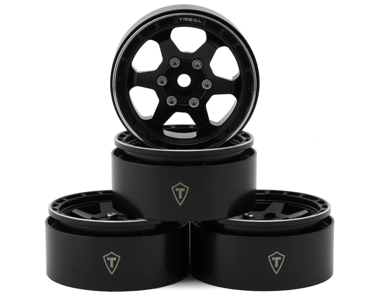 Treal Hobby Type H 1.9" 6-Spoke Beadlock Wheels (4) couleurs variées