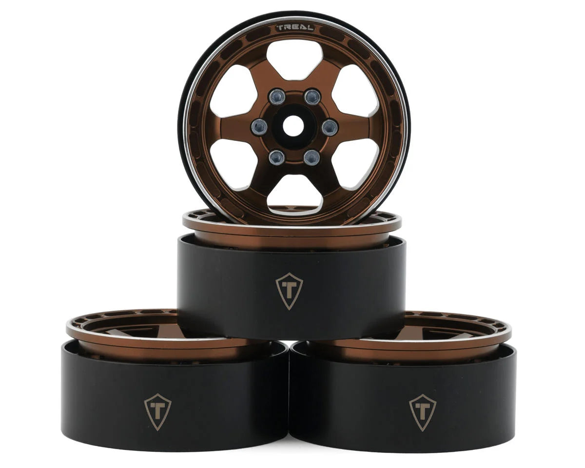 Treal Hobby Type H 1.9" 6-Spoke Beadlock Wheels (4) couleurs variées