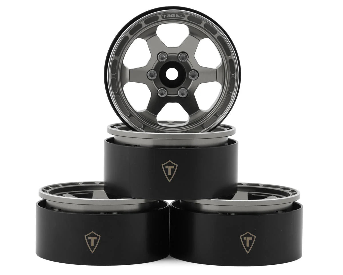 Treal Hobby Type H 1.9" 6-Spoke Beadlock Wheels (4) couleurs variées