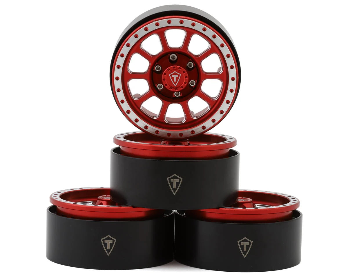 Treal Hobby Type V2 1.9" Beadlock Wheels (4) couleurs variées