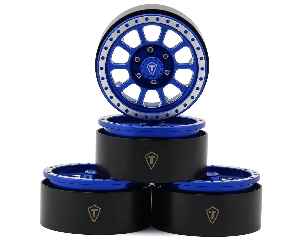 Treal Hobby Type V2 1.9" Beadlock Wheels (4) couleurs variées