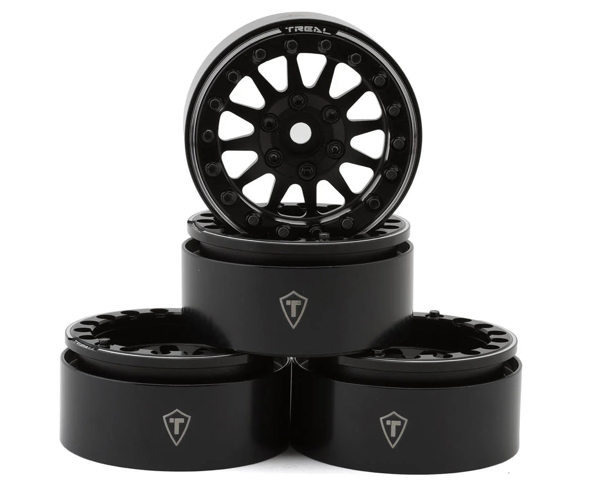 Treal Hobby Type D 1.9" 12-Spoke Beadlock Wheels (4) couleurs variées