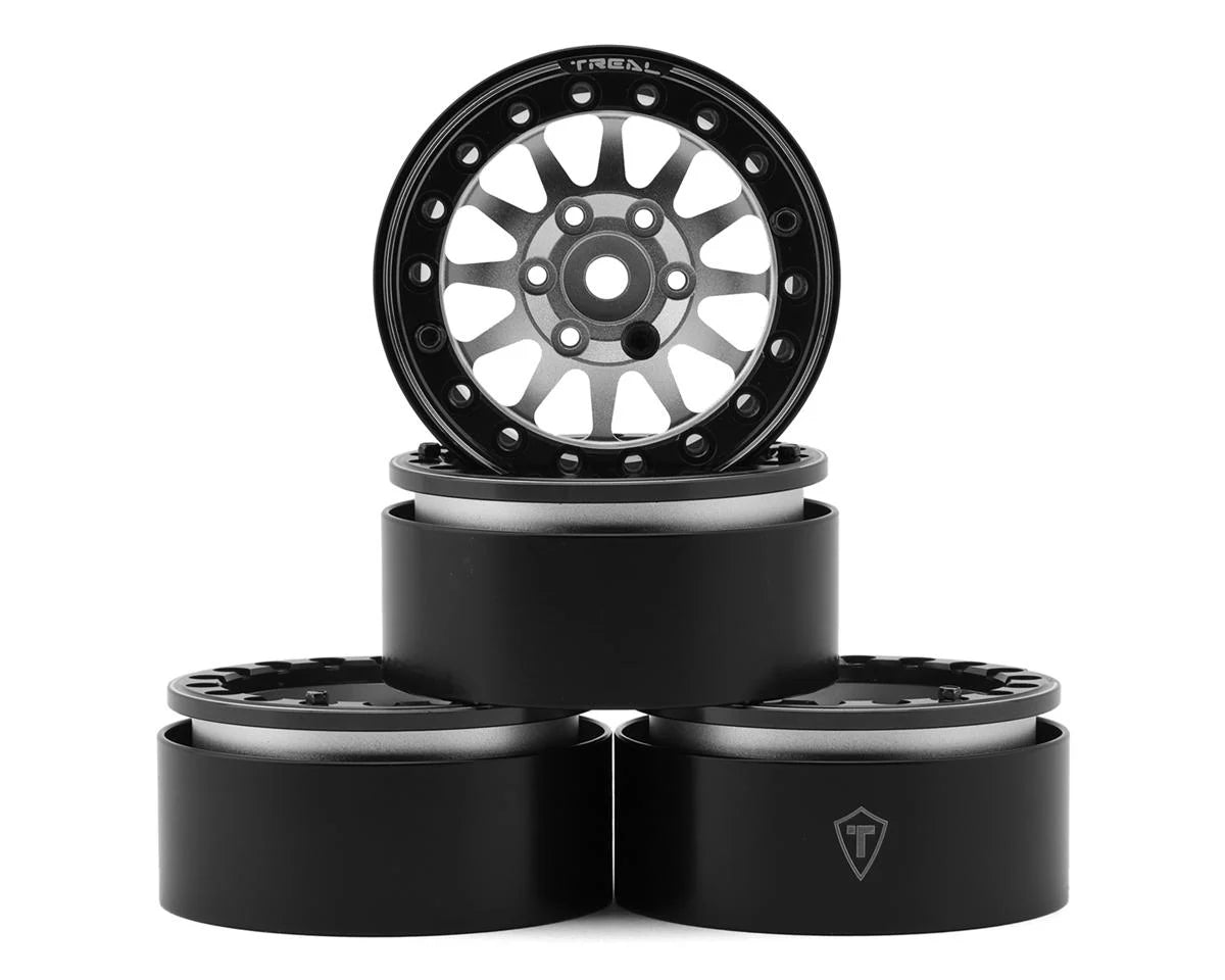 Treal Hobby Type D 1.9" 12-Spoke Beadlock Wheels (4) couleurs variées