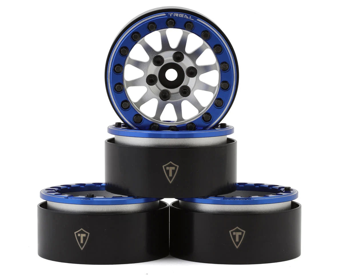Treal Hobby Type D 1.9" 12-Spoke Beadlock Wheels (4) couleurs variées