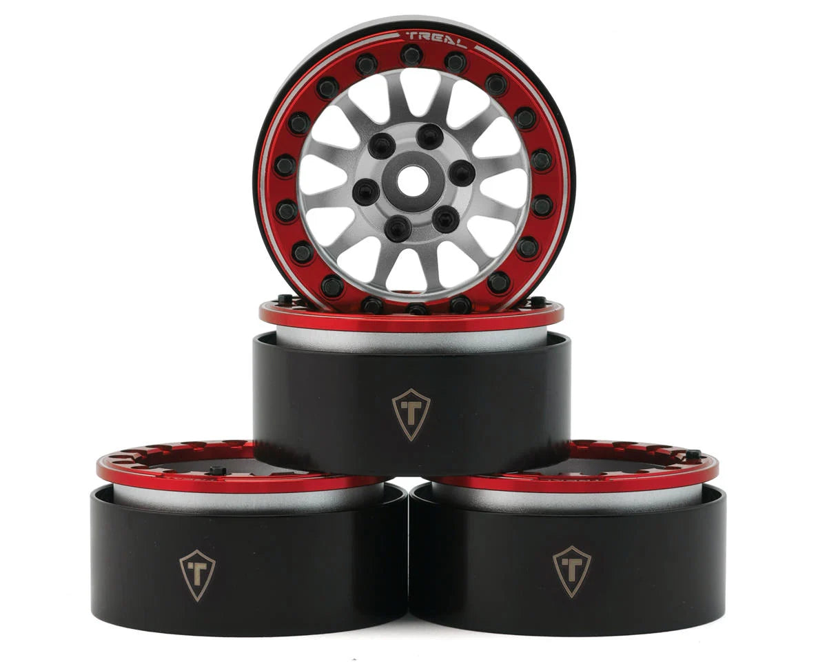 Treal Hobby Type D 1.9" 12-Spoke Beadlock Wheels (4) couleurs variées