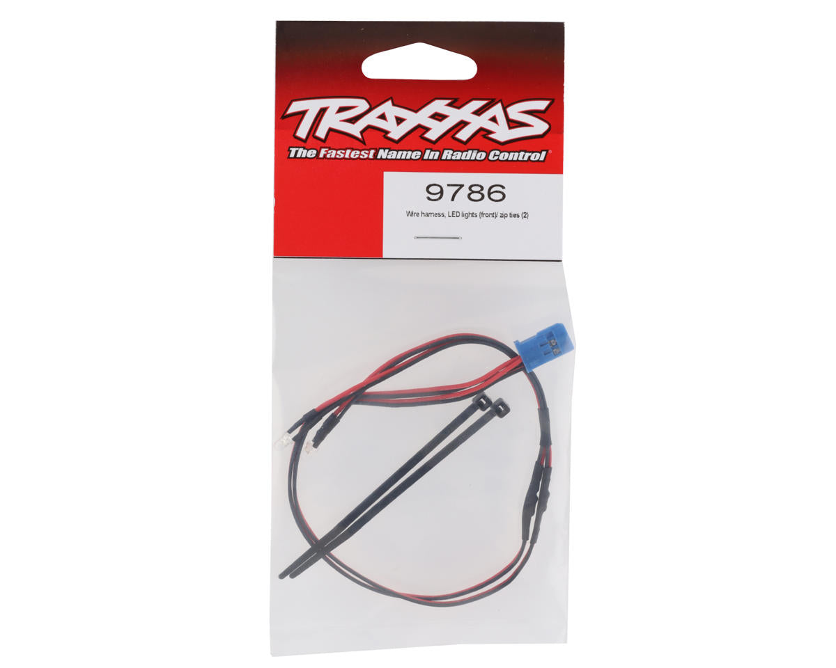 Traxxas Wire Harness, Led Lights (Front)/ Zip Ties (2)