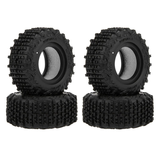 SCX30-01-KY1234 MEUS Racing 0.7-Inch Super Soft Tires for 1/30 Axial SCX30 1/32 Redcat Ascent-32 #M0703 MPRO PIN Tire