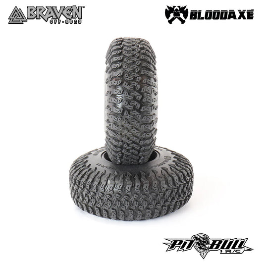 Pit Bull Tires Braven Bloodaxe 1.9" Crawler Tires w/Foam (Alien)