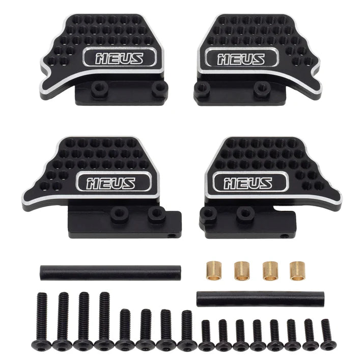 MEUS Racing porous adjustable shock absorber bracket, damping suspension bracket, made of aluminum alloy, suitable for 1/18 TRX4M Defender