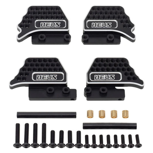 MEUS Racing porous adjustable shock absorber bracket, damping suspension bracket, made of aluminum alloy, suitable for 1/18 TRX4M Defender