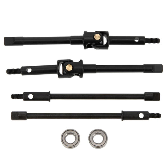 MEUS Racing Universal Joint Drive Shaft 49MM Cross Knot CVD Drive Kit for SCX24 Stock Straight Axles C10 JEEP