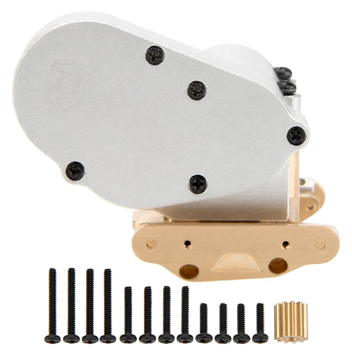 MEUS Racing SCX30 Assembled Transmission with Brass Skid Plate for 1/30 Axial SCX30
