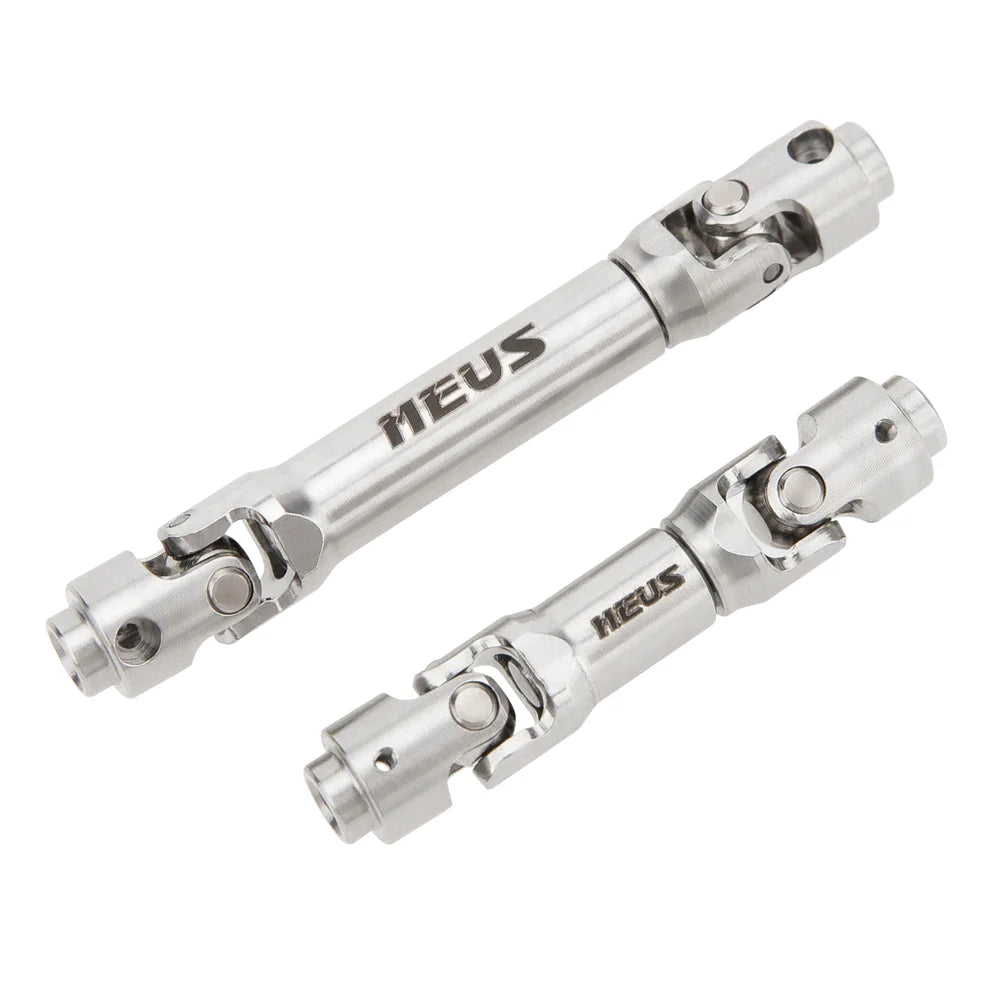 MEUS-01-KY1246 MEUS Racing SCX30 Driveshaft Metal Front Rear Drive Shafts – Black/silver