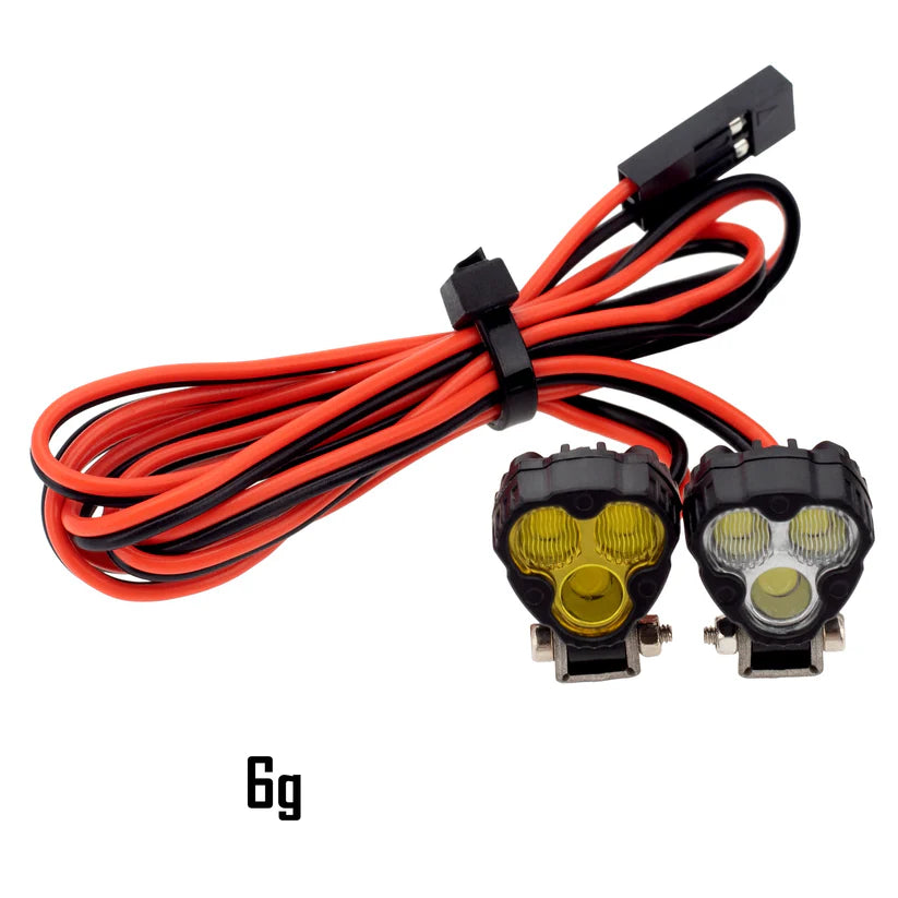 MEUS Racing RC LED Headlight Bumper & Roof Lights with AXU Controller for 1/18 1/24 SCX24 TRX4M Redcat Ascent-18