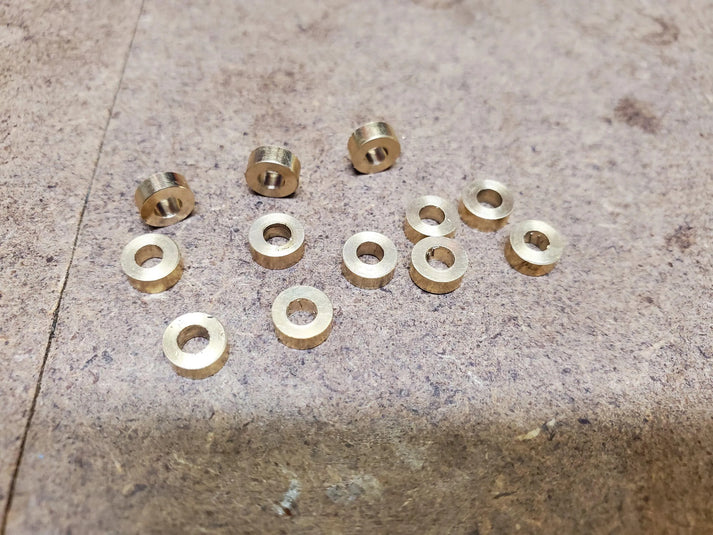 SCX24 Bearings Set – Brass, Complete Front & Rear 12-Piece Waterproof, Rustproof, Low-Speed Competition Upgrade