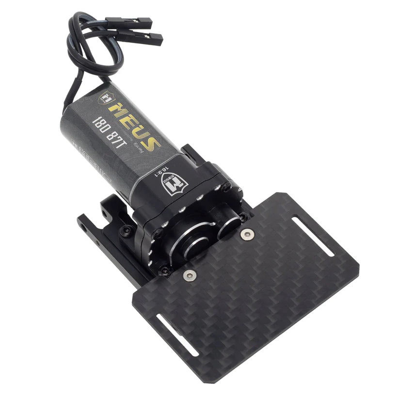 MEUS Racing TRX4M Transmission Assembly Skid Plate With 180 Motor For 1/18 TRX4M Ripper Land Rover Bronco Crawler Upgrade