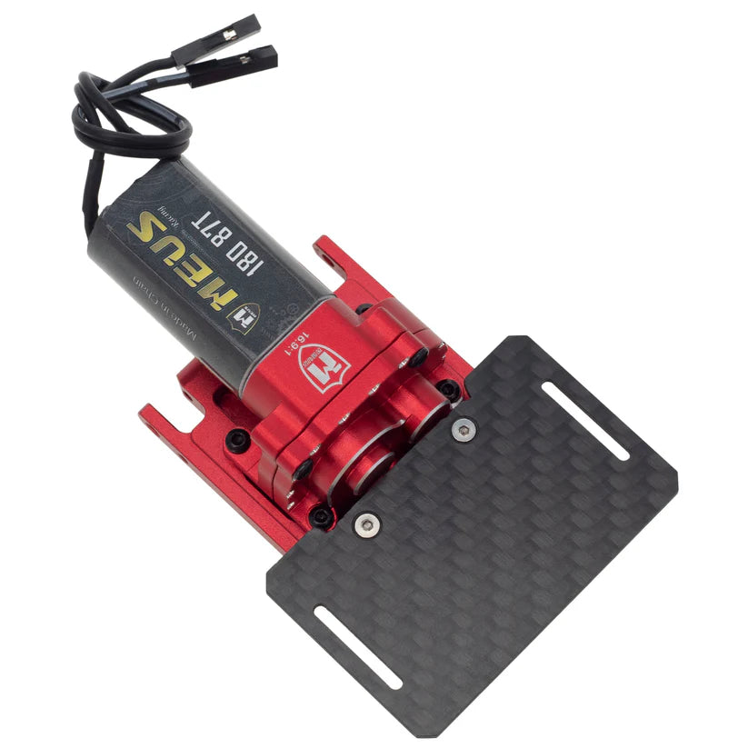 MEUS Racing TRX4M Transmission Assembly Skid Plate With 180 Motor For 1/18 TRX4M Ripper Land Rover Bronco Crawler Upgrade