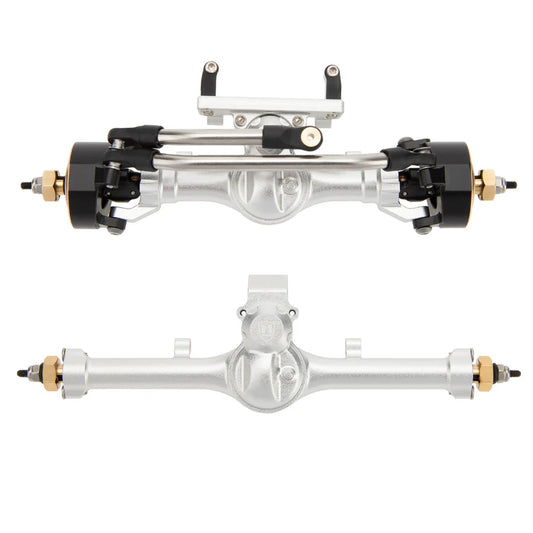 MEUS Racing SCX24 Metal V2 Isokinetic Front Rear Axles +5MM Isokinetic 3-Section CVD With 52° Steering Angle for 1/24 SCX24