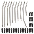 SCX10-01-0324 MEUS Racing 324mm Wheelbase Steel Chassis Links Set for 1/10 Axial SCX10 RC Crawlers