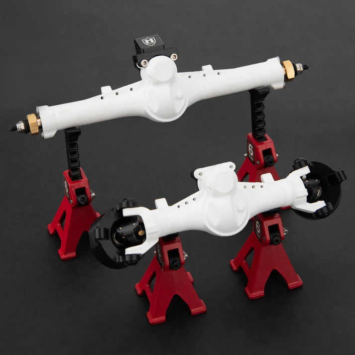 MEUS Racing SCX24 Nylon V2 Isokinetic Front Rear Axles 3-Section CVD With 52° Steering Angle for 1/24 SCX24