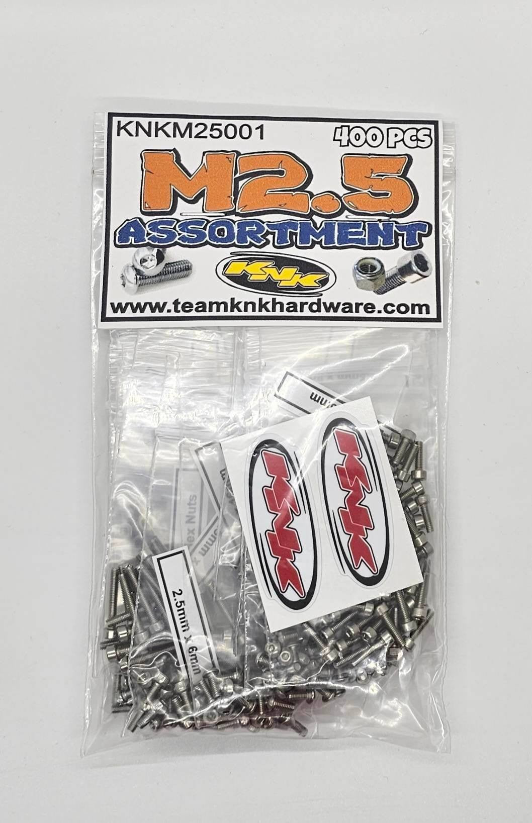 M2.5 Stainless Assortment Pack (400 pcs)